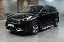 Kia Niro 2016–2021 Sidosteg Allmond Grey (2 st, aluminium) foto 1