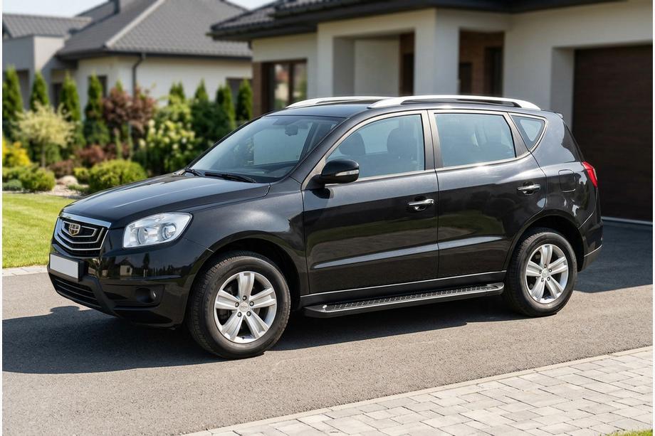 Geely Emgrand X7 2011– Sidosteg Allmond Black (2 st, aluminium) Image