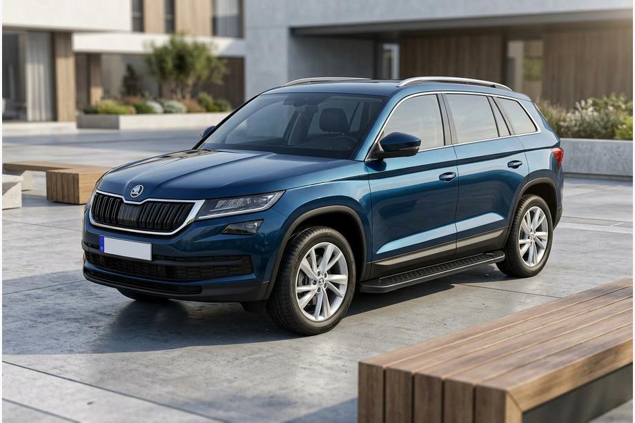 Skoda Kodiaq 2016–2023 Sidosteg Allmond Black (2 st, aluminium) Image