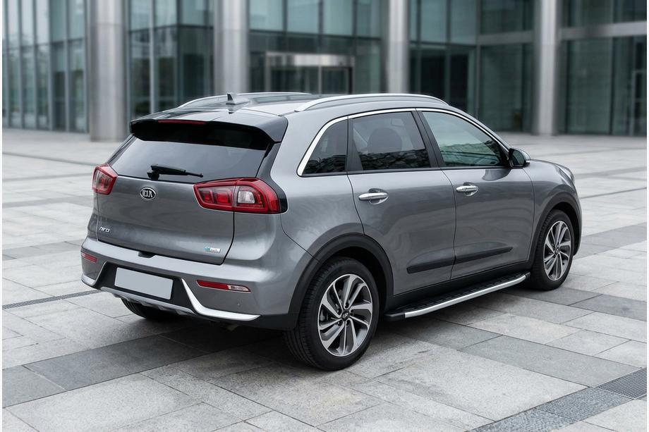 Kia Niro 2016–2021 Sidosteg Fullmond (2 st, aluminium) Image
