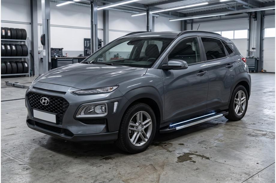 Hyundai Kona 2017–2023 Sidosteg RedLine V1 (2 st, aluminium) Image
