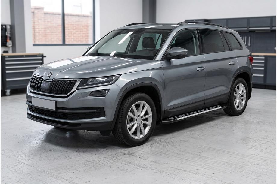 Skoda Kodiaq 2016–2023 Sidosteg Sunrise (2 st, aluminium) Image