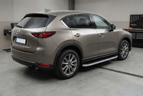 Mazda CX-5 2017–2025 Sidosteg Tayga Grey (2 st, aluminium) foto 1