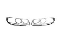 Hyundai Santa Fe 2 2006–2012 Kromade strålkastarlistor (2006-2010, 2 st, plast) foto 1