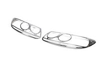 Hyundai Santa Fe 2 2006–2012 Kromade strålkastarlistor (2006-2010, 2 st, plast) foto 2