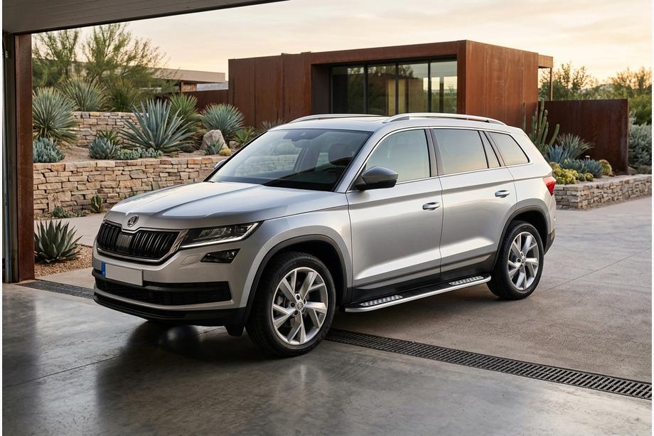 Skoda Kodiaq 2016–2023 Sidosteg Tayga V2 (2 st, aluminium) Image
