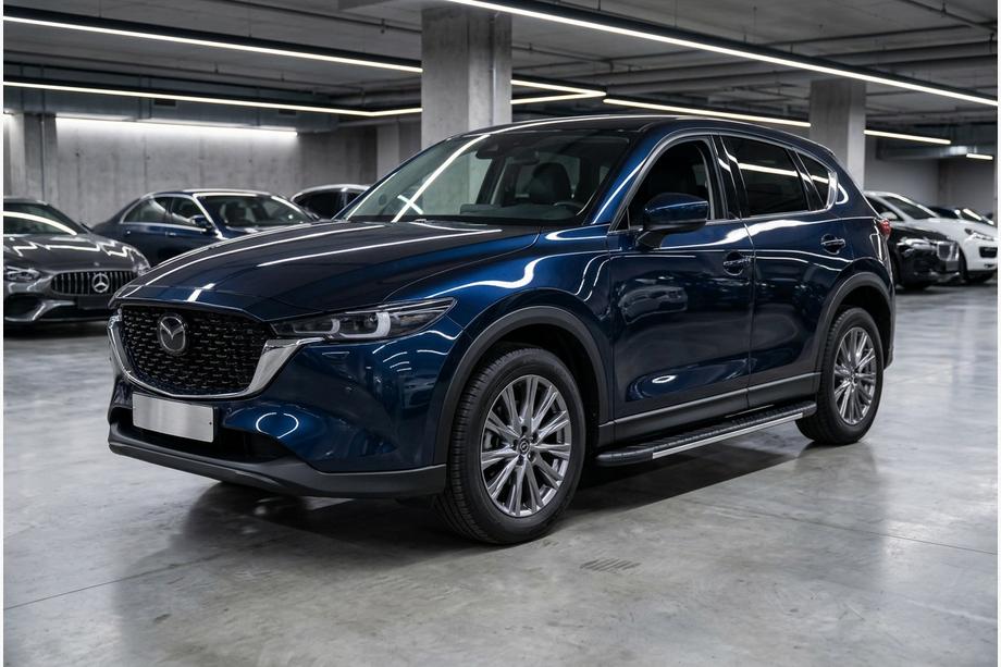 Mazda CX-5 2017–2025 Sidosteg Bosphore Grey (2 st, aluminium) Image