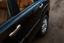 Kia Sportage 2004–2010 Kromade handtagskåpor (4 st) Rostfritt stål foto 1