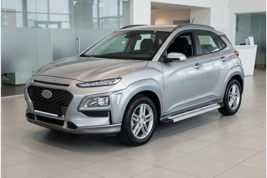 Hyundai Kona 2017–2023 Sidosteg Maya V2 (2 st, aluminium) Image