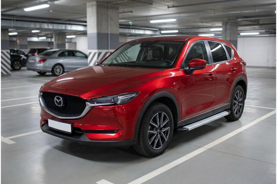 Mazda CX-5 2017–2025 Sidosteg Maya V2 (2 st, aluminium) Image