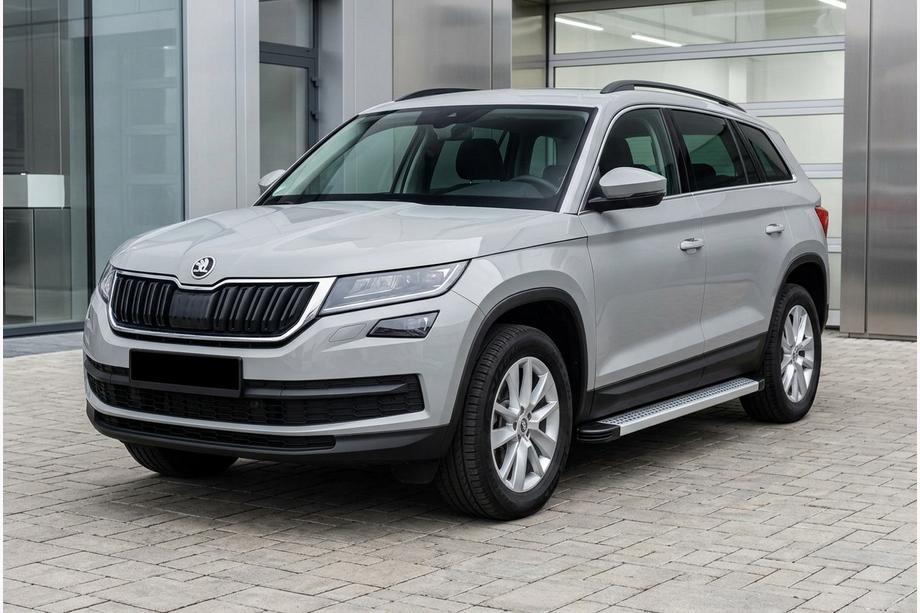 Skoda Kodiaq 2016–2023 Sidosteg Maya V2 (2 st, aluminium) Image