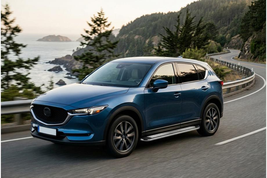 Mazda CX-5 2017–2025 Sidosteg Maydos V2 (2 st, aluminium/rostfritt stål) Image