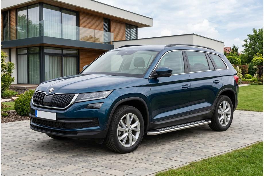 Skoda Kodiaq 2016–2023 Sidosteg Maydos V2 (2 st, aluminium/rostfritt stål) Image