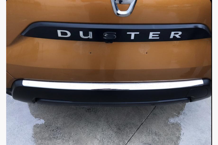 Renault Duster 2018–2024 Bakre stötfångarskydd Carmos V1 (rostfritt stål) Image