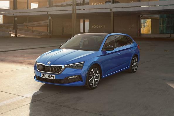 Nya halvkombin Skoda Scala i företagets modellutbud