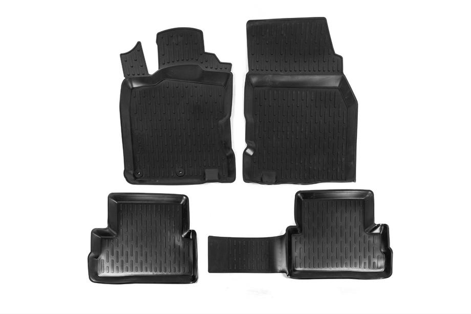 Nissan Qashqai 2014–2021 Gummimattor till kupén (4 st, Niken 3D) Image