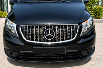 Mercedes Vito/V-klass W447 2014– Frontgrill GT Panamericana Chrome (2014-2023 för Vito W447) foto 8