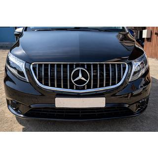 Frontgrill GT Panamericana Chrome (2014-2023 för Vito W447) Mercedes Vito/V-klass W447 2014– foto 1
