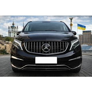 Frontgrill GT Panamericana Chrome (2014-2019 för V-class) Mercedes Vito/V-klass W447 2014– foto 1
