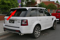 Range Rover Sport 2005–2013 Spoiler för lackering foto 1