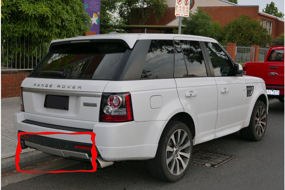Range Rover Sport 2005–2013 Bakre diffusor (3 delar) Image