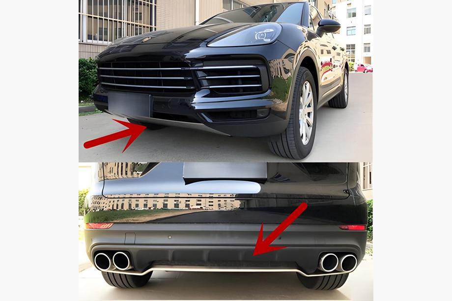 Porsche Cayenne 2018– Främre och bakre läppspoiler Image