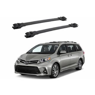 Takräcke (lastbågar) svart för OEM takrails (aluminium) Toyota Sienna 2010–2020 foto 1