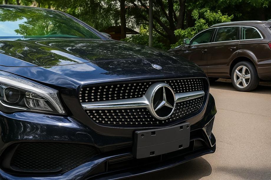 Mercedes CLA C117 2013–2019 Frontgrill (2013-2016, Diamond Silver) Foto 1
