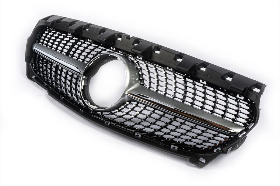 Mercedes CLA C117 2013–2019 Frontgrill (2013-2016, Diamond Silver) Foto 3