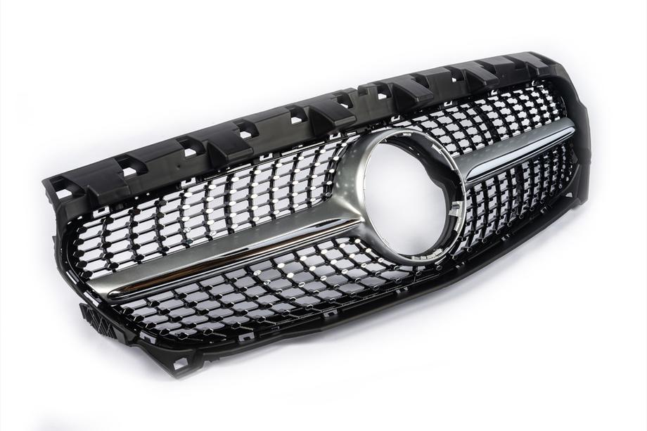 Mercedes CLA C117 2013–2019 Frontgrill (2013-2016, Diamond Silver) Foto 4
