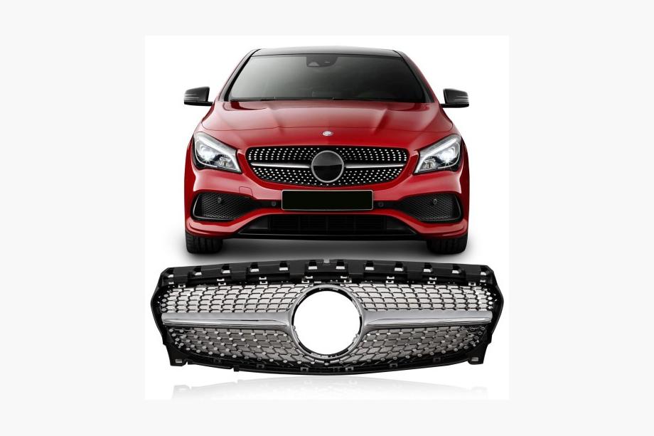Mercedes CLA C117 2013–2019 Främre grill (2017-2019, Diamond Silver) Foto 1