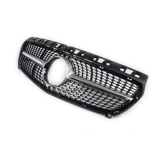 Främre grill Diamond Silver (2012-2015) Mercedes A-сlass W176 2012–2018 foto 3