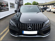Mercedes C-class W205 2014–2021 Framgrill Panamericana GT (för Avantgarde/AMG-Line/C43 AMG) 2018+, med kamera foto 6
