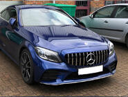 Mercedes C-class W205 2014–2021 Framgrill Panamericana GT (för Avantgarde/AMG-Line/C43 AMG) 2018+, med kamera foto 1