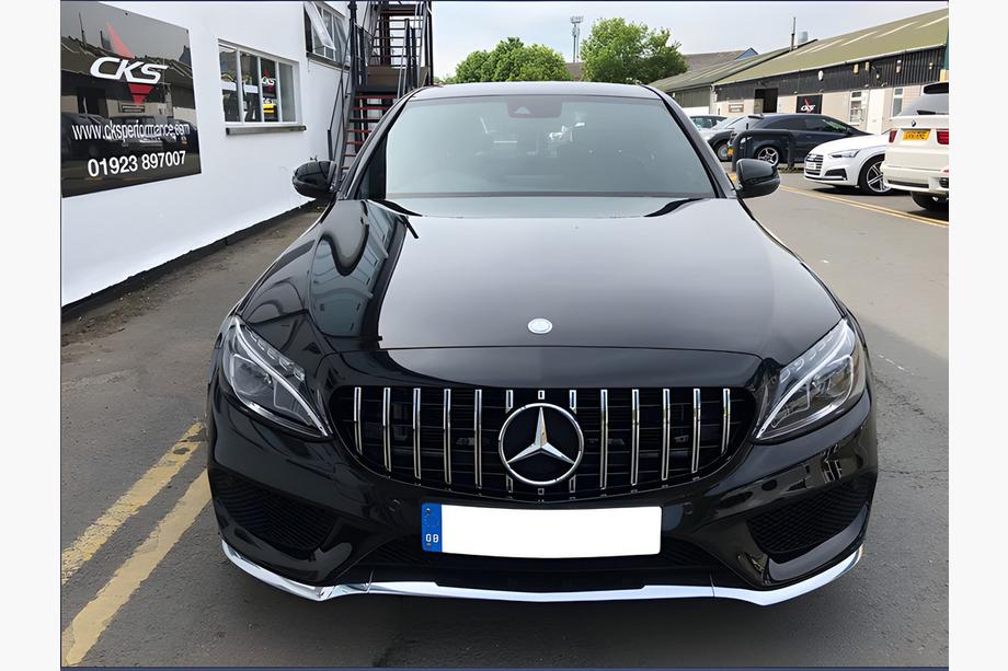 Mercedes C-class W205 2014–2021 Framgrill Panamericana GT (för Avantgarde/AMG-Line/C43 AMG) Foto 6