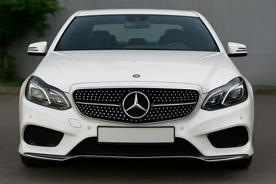 Mercedes E-class W212 2009–2016 Frontgrill Diamond Black (för Avantgarde och AMG-Line, 2013-2016) Image