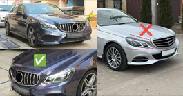 Mercedes E-class W212 2009–2016 Främre grill GT Panamericana (för Avantgarde och AMG-Line, 2013-2016) foto 5