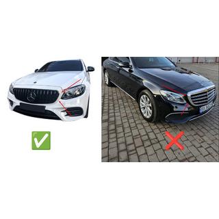 Främre grill GT Panamericana (för Avantgarde/AMG-Line/E43 AMG/E53 AMG 2016-2019) Mercedes E-klass W213 2016–2023 foto 4