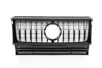 Mercedes G class W463 1990–2018 Frontgrill (GT, med kromlister) Vit med kromlister foto 2