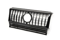 Mercedes G class W463 1990–2018 Frontgrill (GT, med kromlister) Vit med kromlister foto 4