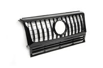 Mercedes G class W463 1990–2018 Frontgrill (GT, med kromlister) Vit med kromlister foto 5