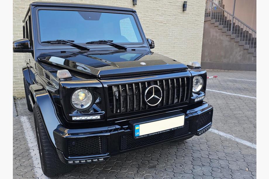 Mercedes G class W463 1990–2018 Frontgrill (GT, med kromlister) Vit med kromlister Image