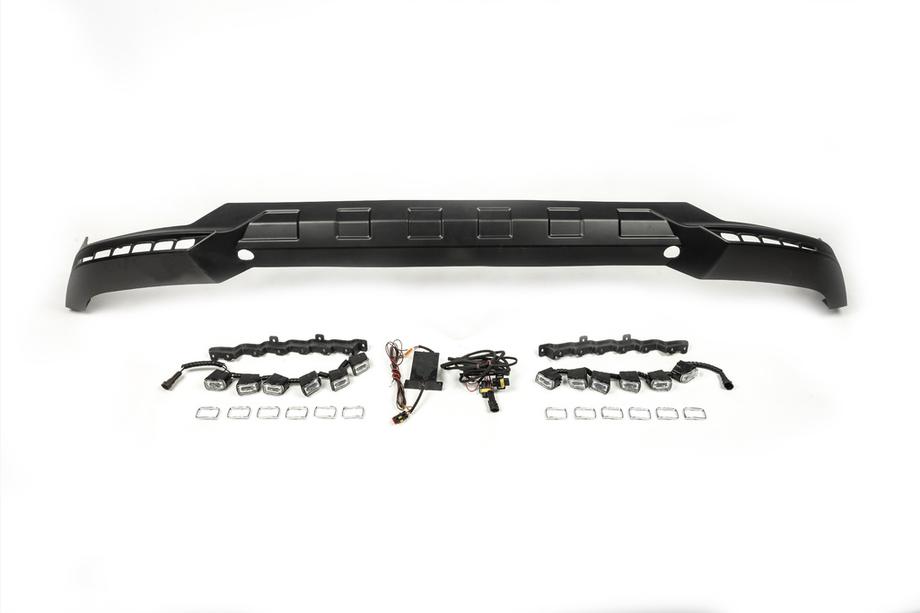 Mercedes G class W463 1990–2018 Frontspoilerläpp BRBS med LED Foto 5
