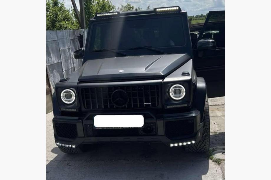 Mercedes G class W463 1990–2018 Frontspoilerläpp BRBS med LED Foto 2