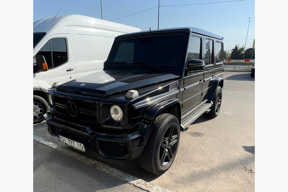 Mercedes G class W463 1990–2018 Frontläpp till stötfångare (matt svart, G65) Foto 3