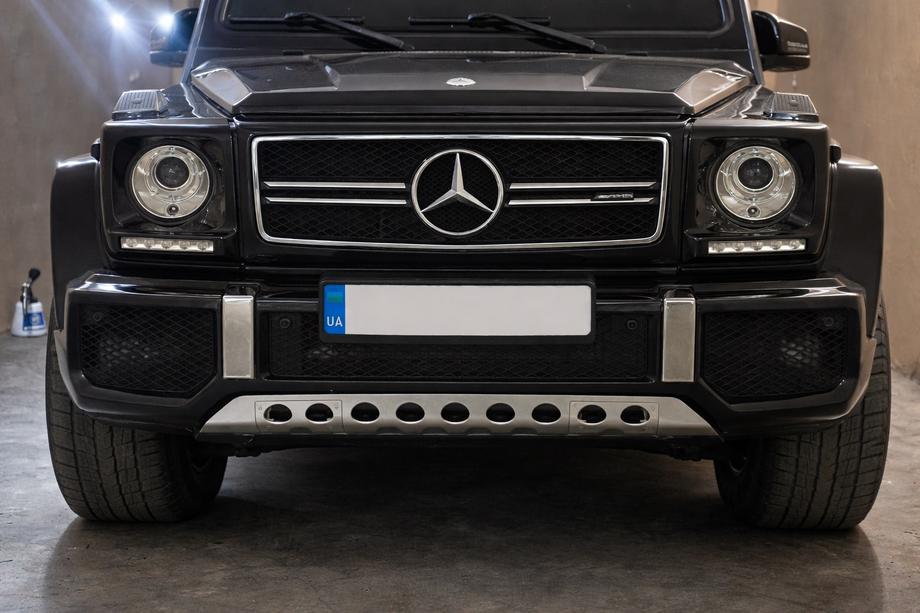 Mercedes G class W463 1990–2018 Frontbågeskydd (rostfritt stål) Foto 3