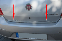 Fiat Linea 2006–2018 Kromlist till baklucka (rostfritt stål) foto 1
