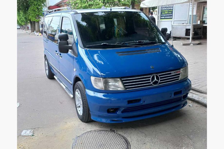 Mercedes Vito W638 1996–2003 Nedre läpp till främre stötfångare Brabos Style (för lackering) Image
