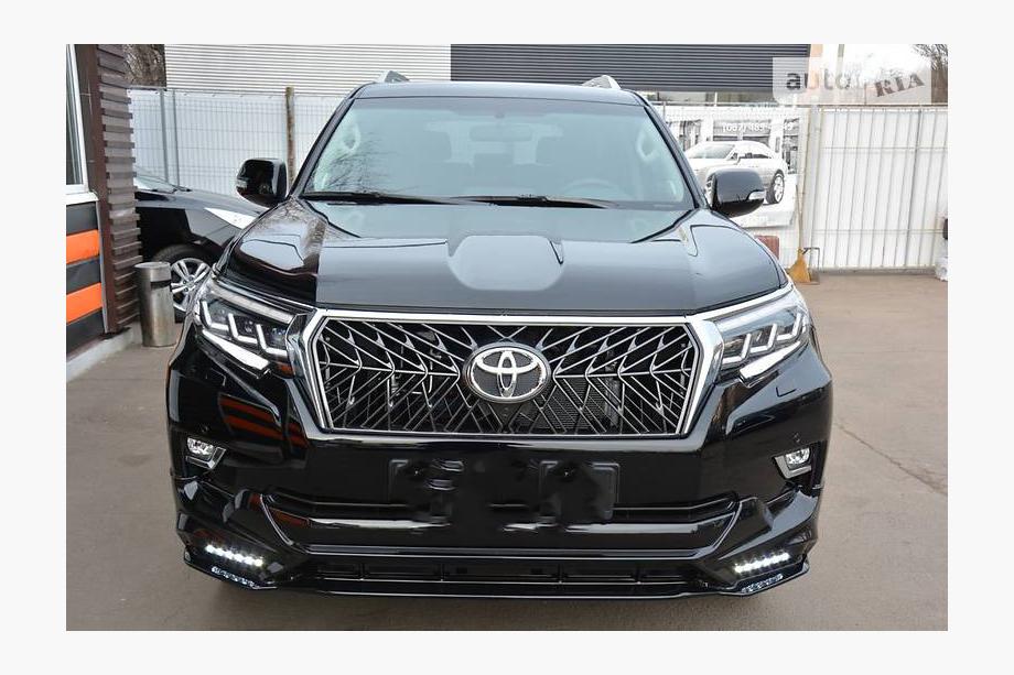 Toyota Land Cruiser Prado 150 2009–2023 Fram- och bakre stötfångarläppar TRD (2017-) Svart färg Foto 5