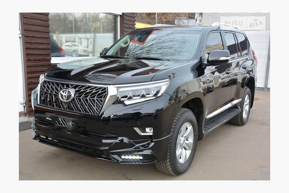 Toyota Land Cruiser Prado 150 2009–2023 Fram- och bakre stötfångarläppar TRD (2017-) Svart färg Foto 4